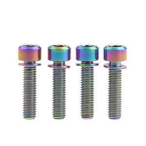 Gr5 M5x16 titanium Chamfering Caps Head bolts With Washer