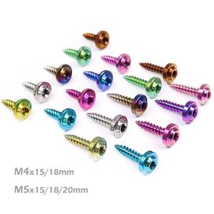 M4/M5 titanium self tapping screws for motorcycle